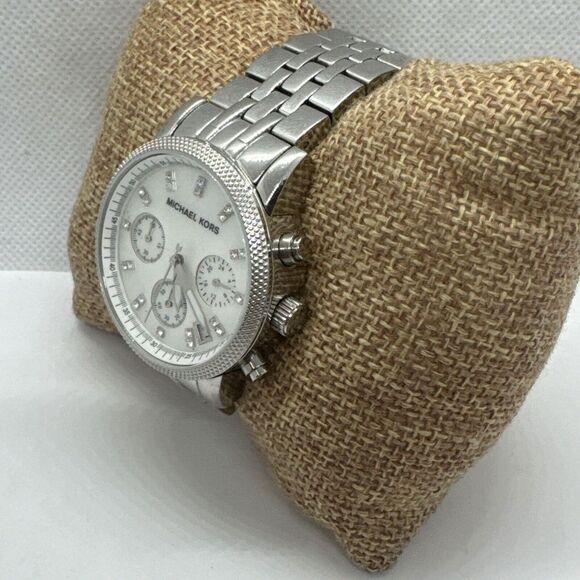 Michael Kors MK5020 Women Silver Stainless Steel Analog Dial Wrist Watch JNA257 main image 7